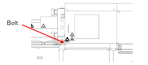 Bolt Position by non-operation side of toshiba injection molding machine