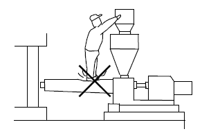 Do not make a step on the barrel heater