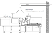 Exhaust System of Toshiba Injection Molding Machines