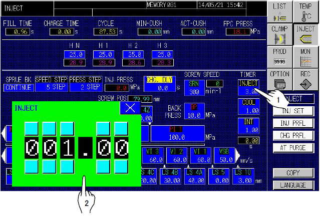 Timers Setting on Injection Moulding Machines